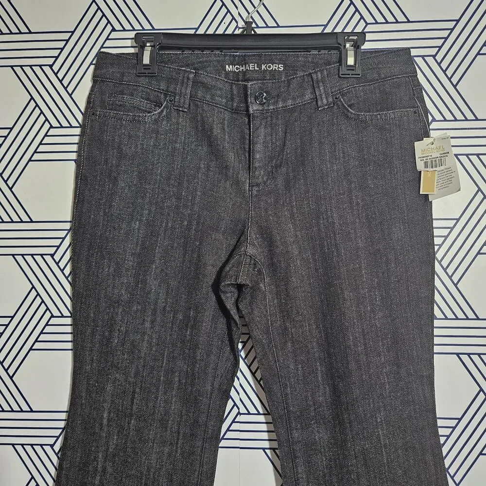 NWT Michael Kors Womens Low Rise Bootcut Jeans size 10P